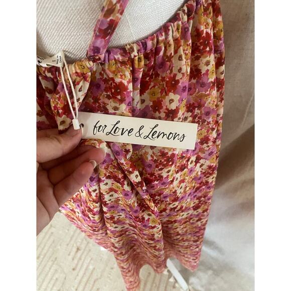 For Love & Lemons Felicia Floral Midi Dress Size Small NWT - Picture 12 of 14
